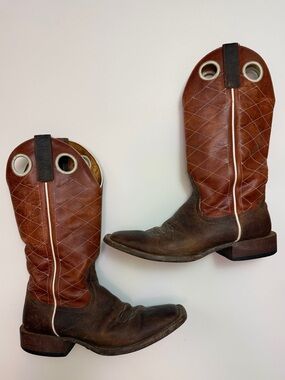 Horse Power Women’s Brown Leather Western Cowboy Boots Size 7B